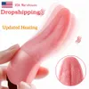 EggsBullets Soft Tongue Chauffage Lécher Vibromasseur Mamelons Vaginaux Stimulateur Clitoridien Adult Sex Toys pour Femmes de US Warehouse 230808