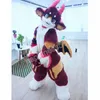 Animal Costumegin Furry Fursuit Kawaii Horn Dragon Mascot Abbigliamento walking cartoon Abbigliamento Halloween Festa di compleanno di Natale