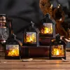 Другие мероприятия поставляют декоративные фонаря Vintage Halloween Portable Flisher Sandle Lamp для домашнего украшения Night Light Soft 230809