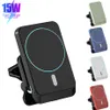 15W Telefoon Houder Magnetische Draadloze Autolader Mount Voor IPhone 12 Pro Max Mini Magsafing Snel Charging1867