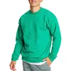 T-shirts pour hommes printemps et été Solid Round Colorsports Dating Loose Long Sleeve Tshirt