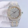 Montre à diamants faits à la main Montre mécanique automatique pour homme 42 mm avec acier serti de diamants 904L Saphir Montre-bracelet pour femme Montre de Luxe-05