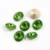 Decoraciones para uñas YANRUO 1122, Color peridoto, diamantes de imitación de alta fantasía en piedras ostentosas, apliques de cristales para decoración de uñas