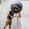 Otros suministros para fiestas de eventos Globos de látex negros gigantes Niño o niña Globo de revelación de género Globos de confeti para baby shower Decoración de fiesta Globos de revelación de género 230809