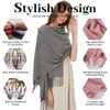 Scarves Winter Scarf For Women Long Warm Cashmere Scarves Hijab Solid Lady Shawl Wrap Female Pashmina Bandana Head Scarfs Echarpe 230809