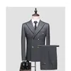 Abiti da uomo Custom Made Groom Abito da sposa Blazer Pantaloni Business Pantaloni classici di fascia alta SA08-31999