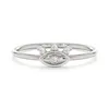 Gemnel last long wear sieraden vergulde sterling zilveren geluksdiamant boze oog stapelbare ring