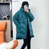 Women's Leather Faux Leather Women's medium length thick winter suit Women's wearable down jacket New hoodie Lloose Suitable for Korean version warm jacket Z230809