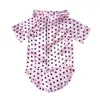 Dog Apparel Pet Pajamas At Home Tea Cup Small Teddy Bear Knitted Clothes Summer Wear