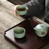 Tazze da tè TANGPIN teiera in ceramica gaiwan tazza da tè in porcellana set bicchieri da viaggio portatili 230808