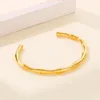 Bangle Bamboo Simple Fashion Armband Ins Rose Gold-plating roestvrij staal voor damessieraden