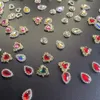 Nagelkunst-Dekorationen, 100 Stück, zufällige Luxus-Nagelkunst-Charms, Legierung, Metall, Nägel, Schmuckzubehör, gemischte Diamanten, Strasssteine, 3D-Maniküre, Großbedarf 230808