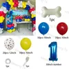 Andra evenemangsfestleveranser 1Set Pets Dog Paw Latex Balloons Bone Theme Birthday Decor Kids Toy Garland Arch Kit Globos Helium Air Uppblåsbar boll 230808