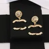Designer örhängen varumärke brev stud 18k guld pläterad pärla örhänge bröllop fest present mode kvinnliga smycken blandad stil