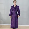 Erkekler Nightgown Kadınlar Sonbahar Kış Kış Boy Coral Polar Robe Kalınlaştırılmış Çift Banyıl Flanel Ev Kıyafetleri Kimono