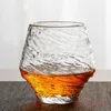 420ml Blowing Snow Whiskey Tasting Glasses Japanese Hammer Pattern Wine Drinking Cup Snowflakes Falling Hazy Air Whisky Tumbler HKD230809
