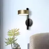 Lampa ścienna minimalistyczna LED w pomieszczeniach 5W do sypialni Bezkładna Złota Dekoracja żelaza Creative Sconce 220V