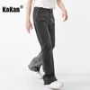 Jeans pour hommes Kakan lâche dégradé Denim pour hommes jeune et tendance taille arrière Stretch Long K50462 230809