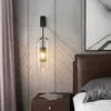 Wandlamp postmoderne luxe glazen lampen woonkamer slaapkamer achtergrond nachtkastje verlichting binnen decoratie verlichting