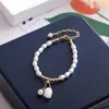 Strand Sweet SpringSummer Korea Pearl Bell Orchid Hand String Feminino Simple Literary Elegant Pulseira Wedding Jewelry