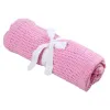 Infant Baby Hole Blankets Swaddle Wrap Newborn Blankets Muslin Crochet Cotton Air Conditioning Sleeping Bag Stroller BlanketZZ