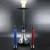 러시아 물 담뱃대 세트 단일 흡연 파이프 다공성 아울렛 큰 흡연 chicha 합금 대형 Narguile 완전한 Shisha 담자 액세서리 hkd230809