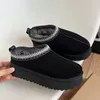 Damskie Tazz Kaptaki buty Tasman fur slajdy klasyczne Ultra Mini Buto Boots Slip-on Sheepskin zamszowy wełna komfort zimowych botków śnieżnych rozmiar 35-44