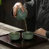 Tazze da tè TANGPIN teiera in ceramica gaiwan tazza da tè in porcellana set bicchieri da viaggio portatili 230808