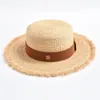 Nouveau chapeau de paille naturel printemps été forme douce chapeaux de soleil pour les femmes ruban arc voyage vacances plage disquette chapeau