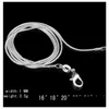 Bijoux Autres Accessoires 1Mm 16-24 Pouces 925 Sterling Sier Serpent Chaîne Collier Colliers De Mode Drop Delivery Party Events Dh12X