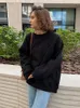 Kadın Hoodies Moda Katı Y2K Büyük Boy Sweatshirt Kadınlar Sonbahar Hip Hop Kadın Vintage Skavebon Pullover High Street Outerwear