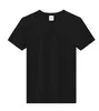 Men's T Shirts Han Pure Cotton T-shirt Short-sleeved Round Neck Self-cultivation Basic Solid Color