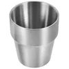 Mugs 304 Stainless Steel Cup Metal Glass Restaurant Cups Drinking For Home Water Mug Bar Travel Multipurpose