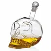 Crâne créatif verre whisky vodka vin cristal bouteille spiritueux tasses transparent vin tasses à boire bar maison verres à liqueur ensemble HKD230809