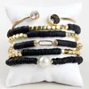 Braccialetti con ciondoli RH Fashion Bohemia Jewelry Beaded Polymer Clay Charm 6pc Stack Bracciali Bangle Set per regalo donna 230809