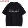 Herren-T-Shirts COWOWO Anime OSHI NO KO COS Hoshino Ai Unisex Sommer Lässiges und bequemes Cartoon-Druck-Baumwoll-Kurzarm-T-Shirt