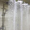 Porte-brosse à dents rideau de douche EVA translucide 3D épaissi 182M rideaux salle de bain anti-moisissure étanche 230809