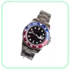 Coupon Chrono Top Red Blue Mens Pepsi Watches Automatic Stainless Steel Mechanical Sports Selfwind Crown Wristwatch Gift Montre H4853319