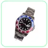 Coupon Chrono Top Rouge Bleu Hommes Pepsi Montres Automatique En Acier Inoxydable Mécanique Sport Selfwind Couronne Montre-Bracelet Cadeau Montre H6659806