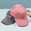 Boll Caps Classic Cotton Baseball Cap for Women Men Casual Visor Sun Hat Letter Brodery Unisex Solid Color Hip Hop Bonnet 230808