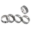 Cluster Rings 2023 Punk Stainless Steel For Men Multi Styles Black Paint Vintage Jewelry Wholesale