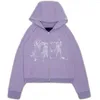 Vestes pour femmes Y2k Zip Up Hoodie Hip Hop 2023 Hommes Femmes À Manches Longues Lâche Veste Manteaux Harajuku Casual Gothique Sweat À Capuche Streetwear