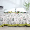 Filt Nordic Leisure Cotton Bed Cover Home Decor Soffa Thandduk mjuk lyxig enkel dubbel tunn täcke Summer Cool Bedste 230809