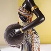 Objets décoratifs Figurines Folk Art Ornements Africain Tribal Lady Sculpture Ornement Figurine Miniature Fille Statue Décoration Cadeaux 230809
