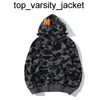 Nieuwe 23ss Mens Designer Hoodie Haai Vrouw Zwart Camouflage Jas Blauw Sweatshirt Man Dames Trui Lange Mouw Tech Fleece Vest hoodie