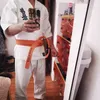 Skyddsutrustning högkvalitativ Kyokushinkai Dogi Dobok 12oz 100% bomullsduk Karate Uniform Kimono Gi Tyg för barn Vuxen gratis vit bälte 230808