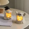 Decorative Objects Home Decor Accessories Easter Gifts White Ceramic Ghost Figurine Candle Holder Living Room Office Cute Wax Candles Candlestick 230809