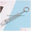 Keychains Lanyards Acrylic Card Pler Keychain Pendant Portable Contactless Grabber Keyring Drop Delivery Fashion Accessories Dh1Ly