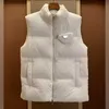 Coletes femininos designer P bolsa família jaqueta leve de penas de ganso colete feminino curto outono e inverno novo sem mangas WZA5