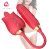 EggsBullets Langue Vibrant Gode Avec Vibrateurs Rotatifs Télescopiques Pour Femme Stimulateur De Clitoris Vaginal Anal Adulte Sucer Des Jouets Sexuels Érotiques 230808